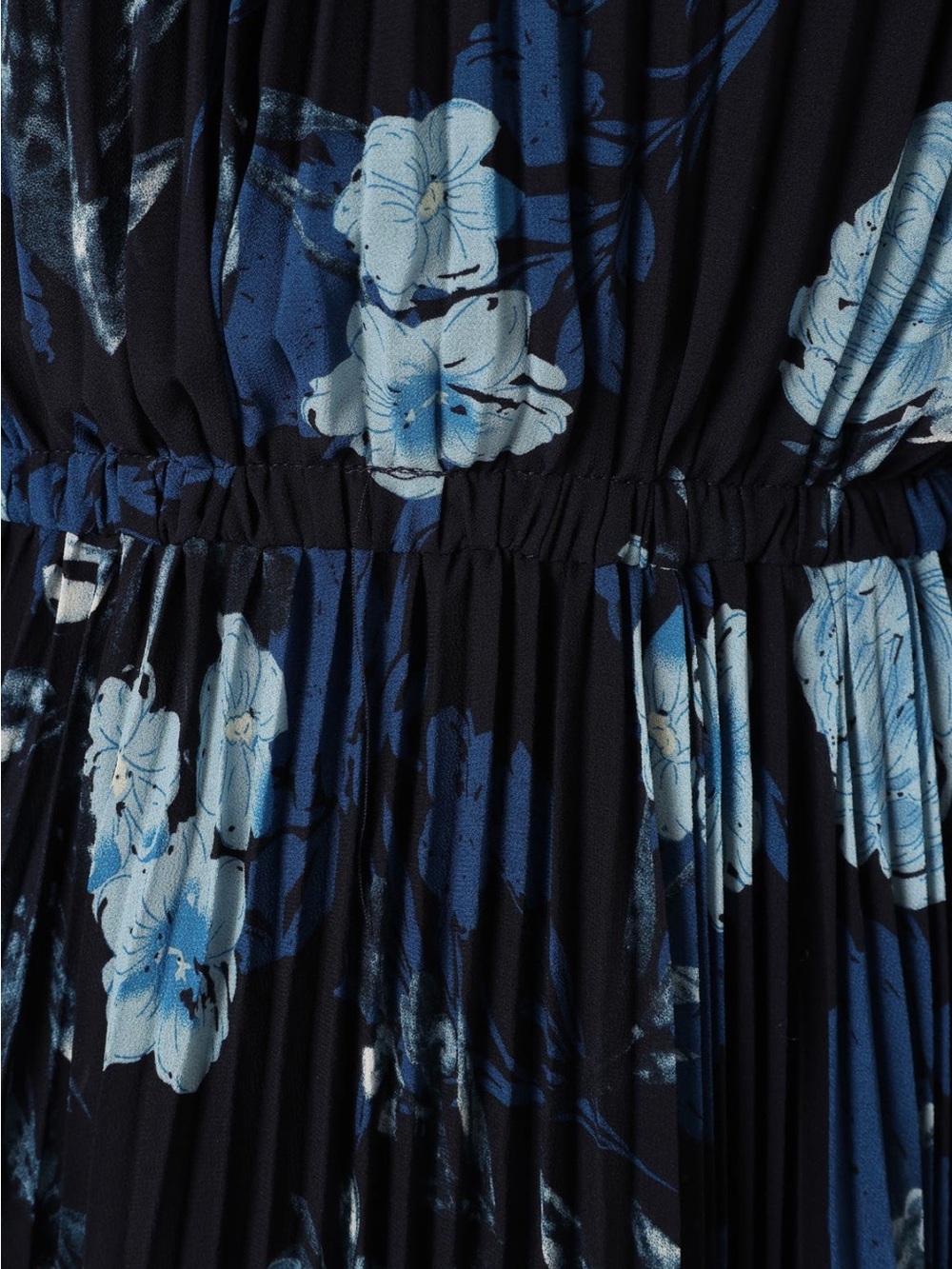 NEW Petal & Pup Hilary Pleated Blue Floral Long Sleeve Maxi Dress Size Medium - Picture 5 of 12